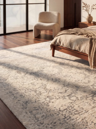 Mohini Wool & Bamboo Silk Hand-Knotted Rug - Beige - thumbnail 2