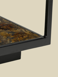 Nova Iron Side Table with Glass Top - thumbnail 6