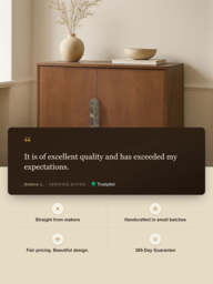 Menlo Two Door Wooden Cabinet - thumbnail 3