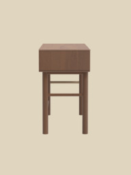 Aurea Burl Two Drawer Console Table - Walnut - thumbnail 5