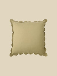 Zina Cotton-Linen Olive Green Cushion - thumbnail 3