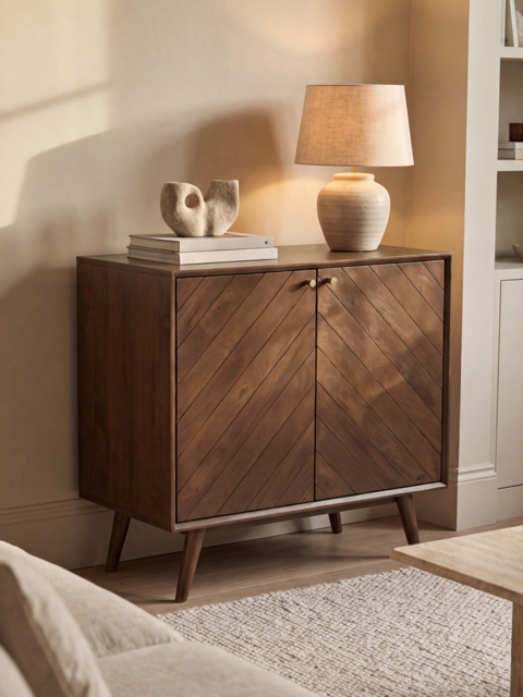 Carrie Mango Wood Two Door Cabinet - image 1