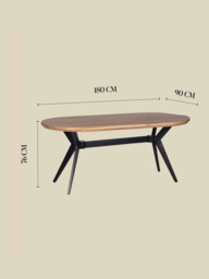 Gloria Wooden Dining Table - thumbnail 6