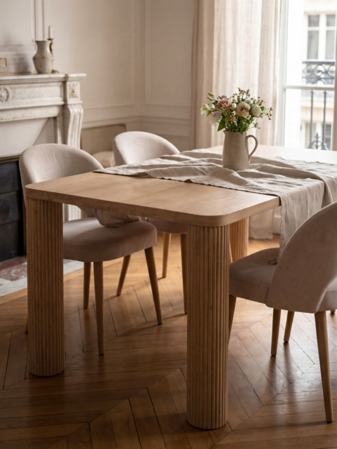 Sterling Wooden Dining Table - Natural / Large