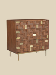 Caspian Three Drawer Chest - thumbnail 4