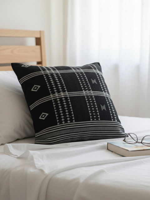 Kayali Black Cotton Cushion - image 1