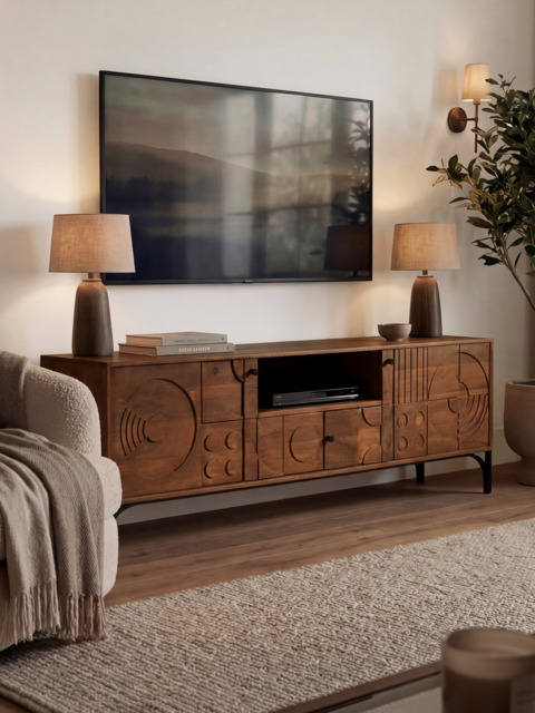Bastian Mango Wood Media Unit - image 1