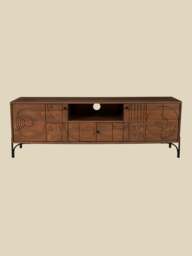 Bastian Mango Wood Media Unit - thumbnail 2