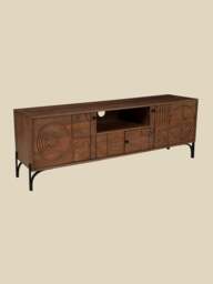 Bastian Mango Wood Media Unit - thumbnail 4