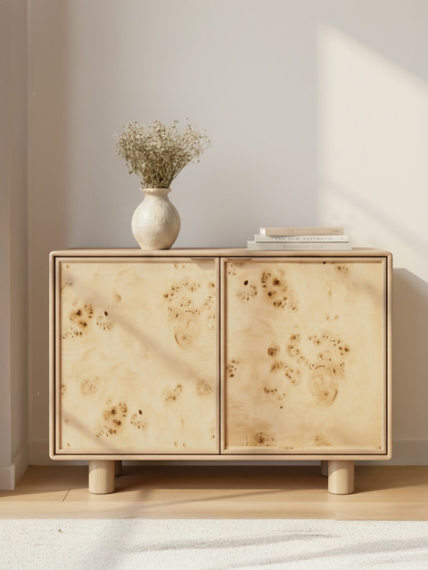 Aurea Burl Two Door Cabinet - Natural - image 1