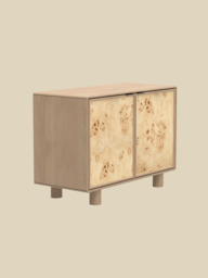 Aurea Burl Two Door Cabinet - Natural - thumbnail 4