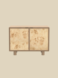 Aurea Burl Two Door Cabinet - Natural - thumbnail 2