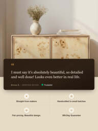 Aurea Burl Two Door Cabinet - Natural - thumbnail 3