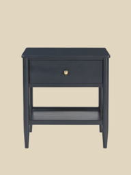 Diane Mango Wood Bedside Table - Blue - thumbnail 2