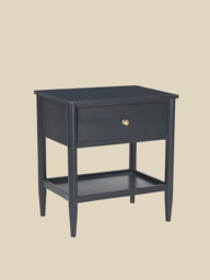Diane Mango Wood Bedside Table - Blue - thumbnail 3
