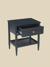 Diane Mango Wood Bedside Table - Blue - thumbnail 5