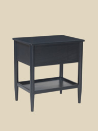 Diane Mango Wood Bedside Table - Blue - thumbnail 4