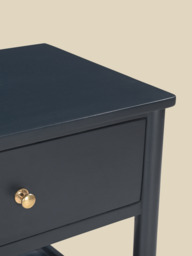 Diane Mango Wood Bedside Table - Blue - thumbnail 6