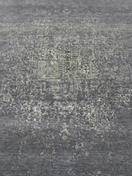 Lioran Hand-knotted Wool & Bamboo Silk Rug - Alloy Grey - thumbnail 3