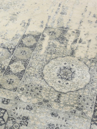 Toor Wool & Bamboo Silk Hand-Knotted Rug - Khaki - thumbnail 5