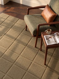 Zafar Wool Hand-tufted Geometric Rug - Sand - 160x230 cm
