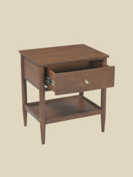 Diane Mango Wood Bedside Table - Walnut - thumbnail 5