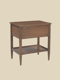 Diane Mango Wood Bedside Table - Walnut - thumbnail 4