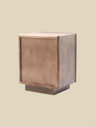 Harmony Mango Wood Bedside Table - Grey - thumbnail 4