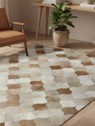 Sahara Hide & Wool Rug - thumbnail 2