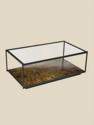 Nova Iron Coffee Table With Glass Top - thumbnail 4