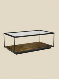 Nova Iron Coffee Table With Glass Top - thumbnail 3