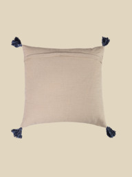 Elm Embroidered Cotton Cushion - thumbnail 3