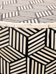 Raya Bone Inlay Side Table - thumbnail 5
