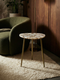 Karin Pearl Agate Side Table - thumbnail 1