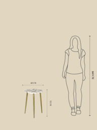 Karin Pearl Agate Side Table - thumbnail 6