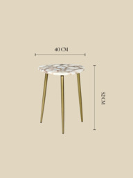 Karin Pearl Agate Side Table - thumbnail 5