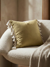 Pazika Handwoven Chenille-Cotton Cushion