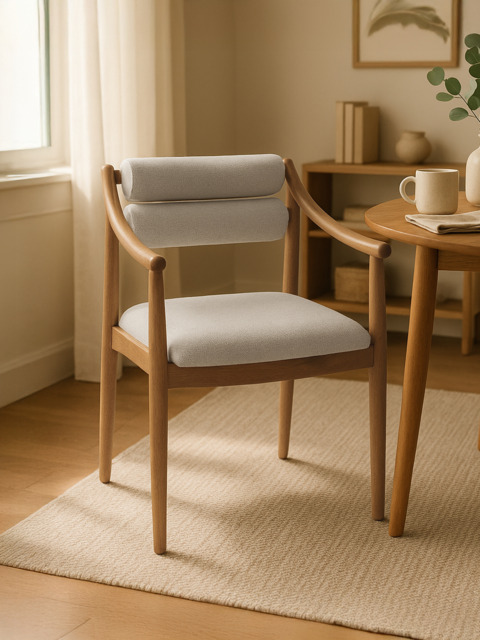 Rowan Cream Upholstered Dining Chair - image 1