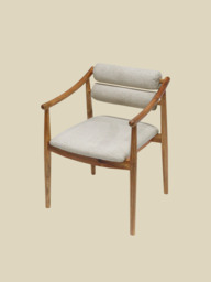 Rowan Cream Upholstered Dining Chair - thumbnail 3