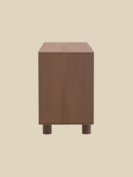 Aurea Burl Three Door Sideboard - Walnut - thumbnail 4