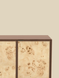 Aurea Burl Three Door Sideboard - Walnut - thumbnail 6