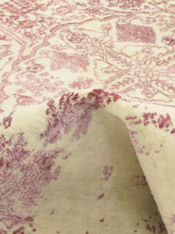 Shirin Rose Wool & Bamboo Silk Hand-Knotted Rug - thumbnail 5