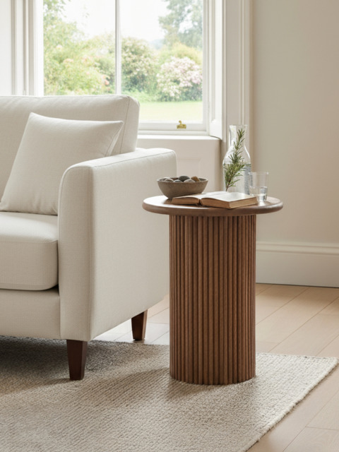 Eldric Fluted Side Table - image 1