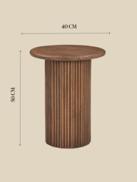 Eldric Fluted Side Table - thumbnail 5