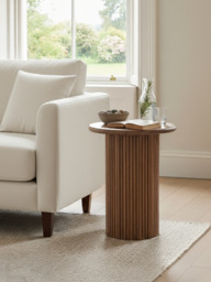 Eldric Fluted Side Table - thumbnail 1