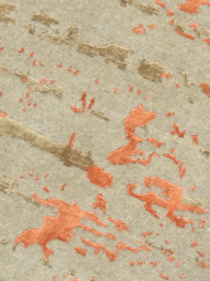 Orlune Hand-Knotted Bamboo Silk Blend Rug - Orange - thumbnail 6