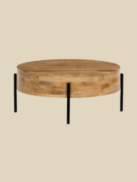 Alan Mango Wood Coffee Table - thumbnail 2