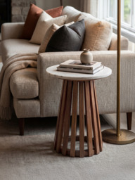 Livia Marble Side Table - thumbnail 1