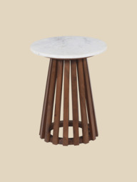 Livia Marble Side Table - thumbnail 2