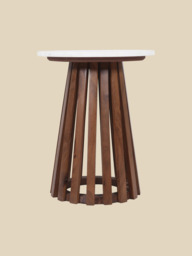 Livia Marble Side Table - thumbnail 3